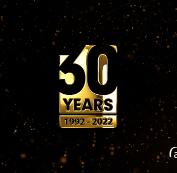 30 years in business logo