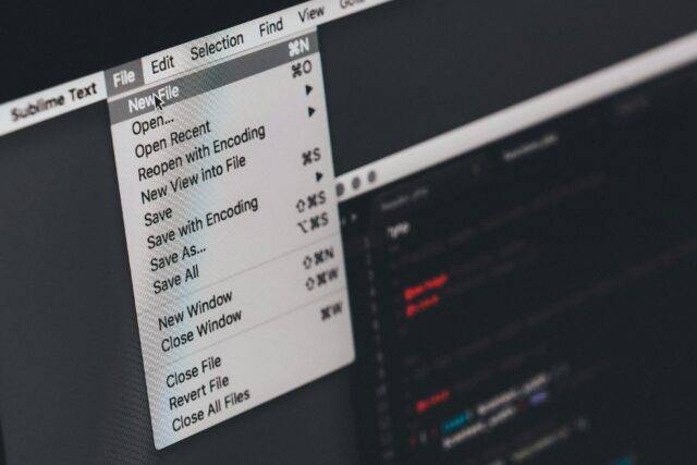Screenshot of a computer screen where a user is creating a new file