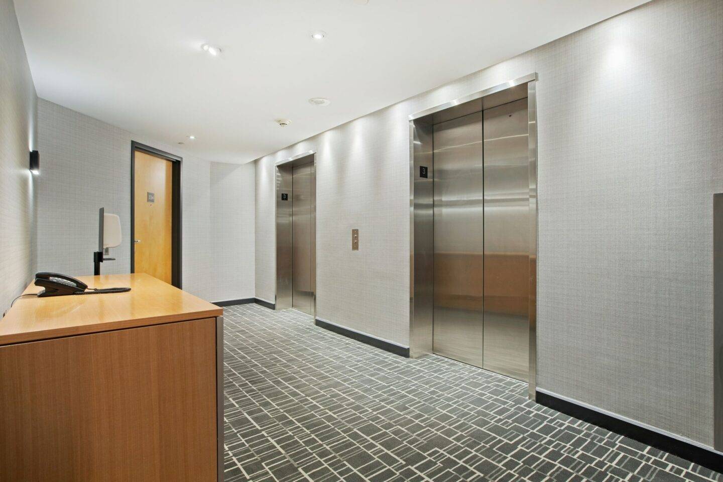 Photo of a lift lobby