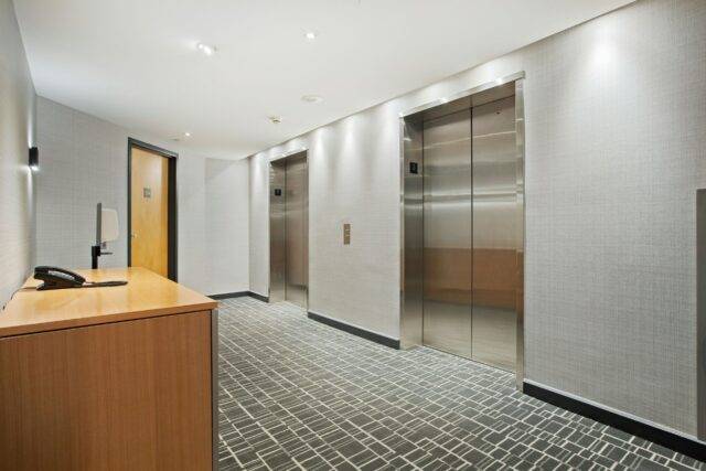Photo of a lift lobby