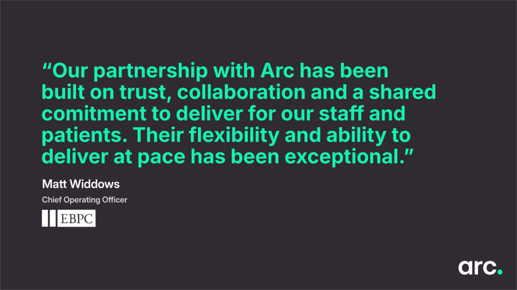 Quote from Matt Widdows, EBPC