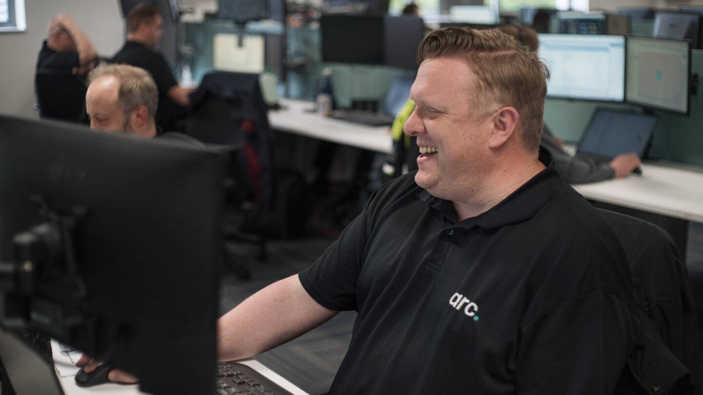 Photos of the Arc helpdesk