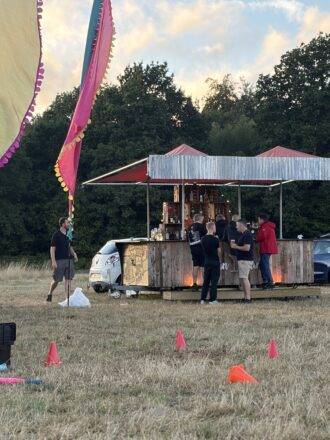 Bar in field