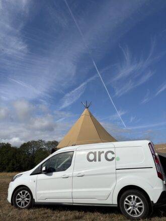 Arc branded van